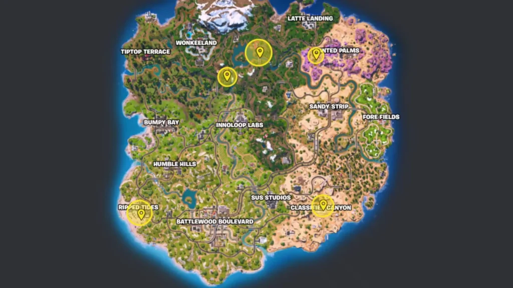 beach brutus boss fight location in fortnite chapter 7 season 1
