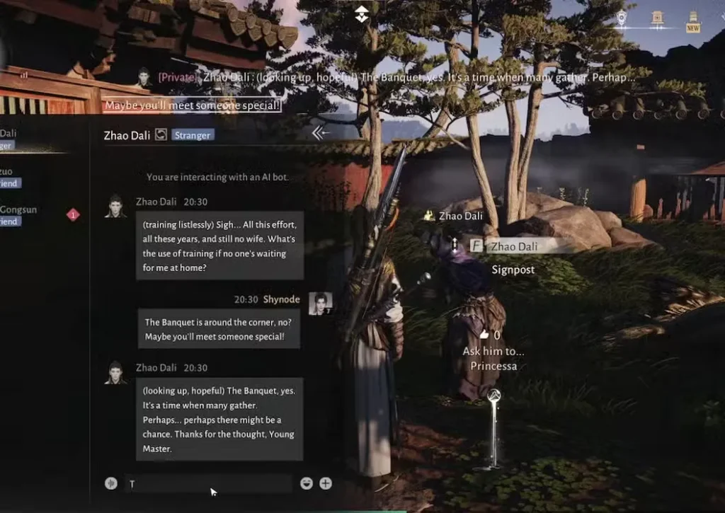 zhao dali befriend where winds meet