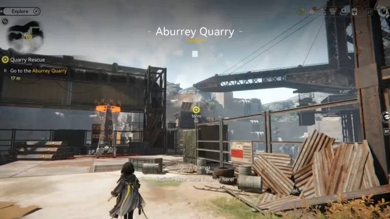 arknights endfield how find way open door quarry rescue quest ak endfield aburrey quarry